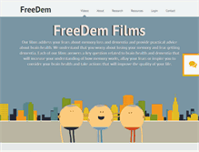 Tablet Screenshot of freedemliving.com